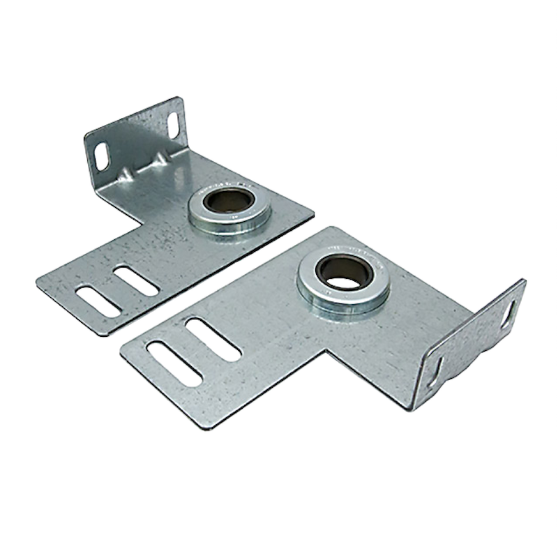 Garage Door End Bearing Plates with Bearings (Left & Right Pair)